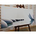 CANVAS PRINT LOTUS FLOWER AND ZEN STONES - PICTURES FENG SHUI - PICTURES