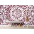 TAPETE MANDALA DER HARMONIE AUF ROSA HINTERGRUND - TAPETEN MIT FENG SHUI-MOTIVEN - TAPETEN