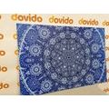 QUADRO MANDALA DECORATIVO CON MERLETTO BLU - QUADRI FENG SHUI - QUADRI