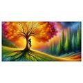 OBRAZ TANEC SVĚTLA KOLEM STROMU ŽIVOTA - OBRAZY STROMY ŽIVOTA - OBRAZY