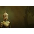 TAPETE BUDDHA UND SEIN SPIEGELBILD - TAPETEN MIT FENG SHUI-MOTIVEN - TAPETEN