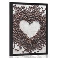 POSTER COFFEE BEAN HEART - WITH A KITCHEN MOTIF - POSTERS