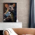 WANDBILD TIERISCHER GANGSTER RATTE - WANDBILDER TIERISCHE GANGSTER - BILDER