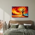 OBRAZ STROM ŽIVOTA V PLAMENECH - OBRAZY STROMY ŽIVOTA - OBRAZY