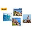 CANVAS PRINT SET SMELL OF THE SEASCAPE - SET OF PICTURES - PICTURES