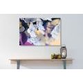 CANVAS PRINT BLOSSOMING CHERRY BRANCH - PICTURES FLOWERS - PICTURES