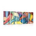 5-PIECE CANVAS PRINT ABSTRACT ART - ABSTRACT PICTURES - PICTURES