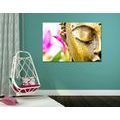 TABLEAU SUR TOILE – VISAGE DORÉ DE BOUDDHA - TABLEAUX FENG SHUI - TABLEAUX