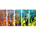 5-PIECE CANVAS PRINT CREATIVE COLORFUL ART - ABSTRACT PICTURES{% if product.category.pathNames[0] != product.category.name %} - PICTURES{% endif %}
