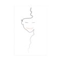 POSTER MINIMALIST FACE OF A WOMAN - MOTIFS FROM OUR WORKSHOP - POSTERS