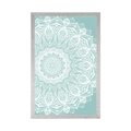 POSTER MANDALA OF HARMONY ON A BLUE BACKGROUND - FENG SHUI - POSTERS