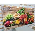 CANVAS PRINT FRESH FRUITS AND VEGETABLES - PICTURES - 🔥 TOTAL SALE 🔥