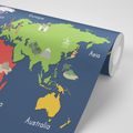 WALLPAPER WORLD MAP WITH LANDMARKS - WALLPAPERS MAPS - WALLPAPERS