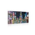 CANVAS PRINT COLORED NEW YORK - PICTURES OF CITIES - PICTURES