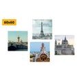 CANVAS PRINT SET TRAVELER'S DREAM - SET OF PICTURES - PICTURES