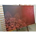 CANVAS PRINT MODERN ELEMENTS OF MANDALA IN SHADES OF BROWN - PICTURES FENG SHUI - PICTURES