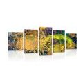 5-PIECE CANVAS PRINT COLORFUL ABSTRACT ART - ABSTRACT PICTURES - PICTURES