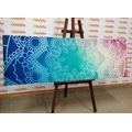 CANVAS PRINT PASTEL MANDALA - PICTURES FENG SHUI - PICTURES