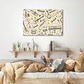 WANDBILD MUSIKINSTRUMENTE IN HARMONIE - MUSIKBILDER - BILDER