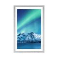 POSTER CU PASSEPARTOUT AURORA POLARĂ ARCTICĂ - NATURĂ - POSTERE