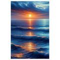 OBRAZ SLUNEČNÍ ODRAZ NA VLNÁCH - OBRAZY VÝCHOD A ZÁPAD SLUNCE - OBRAZY