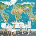 SELF ADHESIVE WALLPAPER CHILDREN'S MAP WITH SLOVAK NAMES - SELF-ADHESIVE WALLPAPERS{% if product.category.pathNames[0] != product.category.name %} - WALLPAPERS{% endif %}