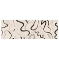 TABLEAU SUR TOILE – JEU MINIMALISTE DE TRAITS LIBRES - IMAGES FORMES ABSTRAITES - TABLEAUX