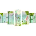 5-PIECE CANVAS PRINT ABSTRACT PARADISE - ABSTRACT PICTURES - PICTURES
