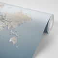 SELF ADHESIVE WALLPAPER WORLD MAP IN ORIGINAL DESIGN - SELF-ADHESIVE WALLPAPERS - WALLPAPERS