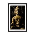 POSTER WITH MOUNT BUDDHA STATUE - FENG SHUI - POSTERS