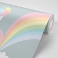 PAPIER PEINT PLUIE ARC-EN-CIEL - PAPIER PEINT POUR ENFANTS - PAPIER PEINT