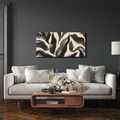 TABLEAU SUR TOILE – COURBES FLUIDES MONOCHROMES - IMAGES FORMES ABSTRAITES - TABLEAUX