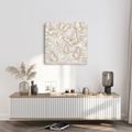 TABLEAU SUR TOILE – PAPILLONS PASTEL PARMI LES FEUILLES - TABLEAUX PAPILLONS - TABLEAUX