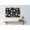 CANVAS PRINT SPACE ADVENTURE - CHILDRENS PICTURES - PICTURES