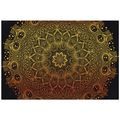 TAPETE GOLDENES ORIENTALISCHES MANDALA - TAPETEN MIT FENG SHUI-MOTIVEN - TAPETEN