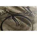 WANDBILD RUSTIKALES FAHRRAD IN SEPIA - SCHWARZ-WEISSE BILDER - BILDER