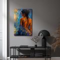 TABLEAU SUR TOILE – SILHOUETTE MYSTÉRIEUSE AU CRÉPUSCULE - TABLEAUX DE FEMMES - TABLEAUX