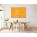 CANVAS PRINT ORANGE ARABESQUE ON AN ABSTRACT BACKGROUND - PICTURES FENG SHUI - PICTURES