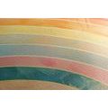 WANDBILD MINIMALISTISCHER REGENBOGEN PEACH FUZZ - WANDBILDER ABSTRAKTE FORMEN - BILDER