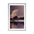 POSTER WITH MOUNT FUTURISTIC LANDSCAPE - UNIVERSE AND STARS - POSTERS