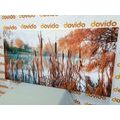 CANVAS PRINT RIVER IN THE MIDDLE OF AUTUMN NATURE - PICTURES OF NATURE AND LANDSCAPE{% if product.category.pathNames[0] != product.category.name %} - PICTURES{% endif %}