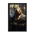 POSTER TIERISCHER GANGSTER NASHORN - TIERISCHE GANGSTER - POSTER