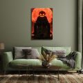 WANDBILD HALLOWEEN-SCHRECKEN UNTER ROTEM MOND - HALLOWEEN- UND HORROR-BILDER - BILDER