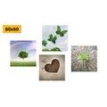 CANVAS PRINT SET UNIQUE CORNERS OF NATURE - SET OF PICTURES - PICTURES