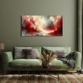 OBRAZ PLAMENY V RUDÉ MLZE - OBRAZY ABSTRAKTNÍ TVARY - OBRAZY