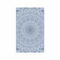 POSTER DETAILED DECORATIVE MANDALA IN BLUE COLOR - FENG SHUI - POSTERS