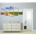 TABLEAU EN 5 PARTIES – PAYSAGE ENCHANTEUR - TABLEAUX DE LA NATURE ET DES PAYSAGES - TABLEAUX