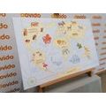 DECORATIVE PINBOARD WORLD MAP WITH ANIMALS - PICTURES ON CORK - PICTURES