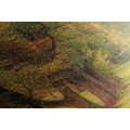 TABLEAU SUR TOILE – CHEMIN DANS LA FORÊT D'AUTOMNE - TABLEAUX DE LA NATURE ET DES PAYSAGES - TABLEAUX