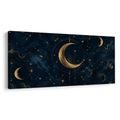 WANDBILD LUNARER SCHEIN ZWISCHEN STERNEN - WANDBILDER MOND - BILDER